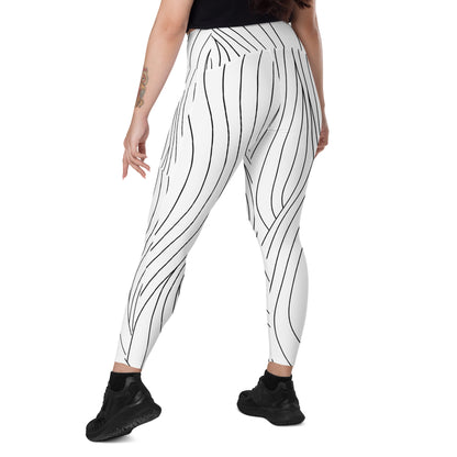 Crossover leggings with pockets