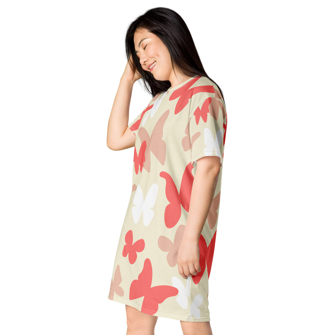 Butterfly Print T-shirt dress