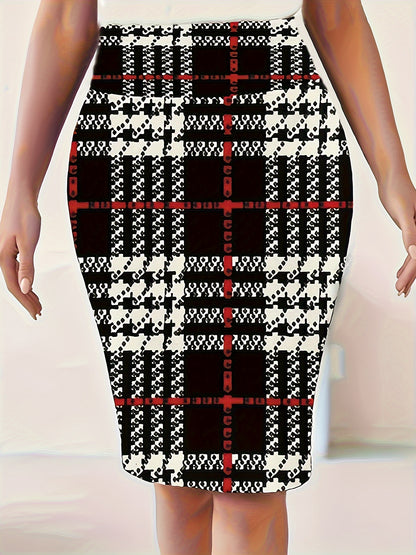 Plus Size Elegant Skirt, Women&