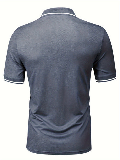 Classic Mens Golf Shirt - Relaxed Fit, Breathable Short Sleeve, Classic Collar Style - Perfect for Warm Weather Golfing, Hiking, and Outdoor Activities