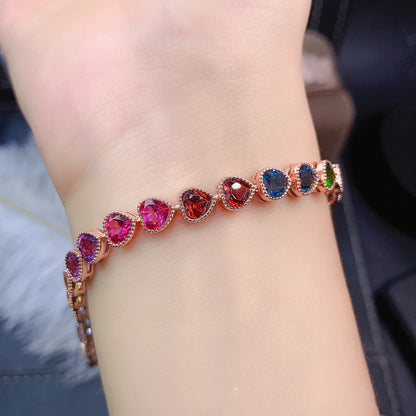 Jewelry Natural Color Gemstone Bracelet For Women