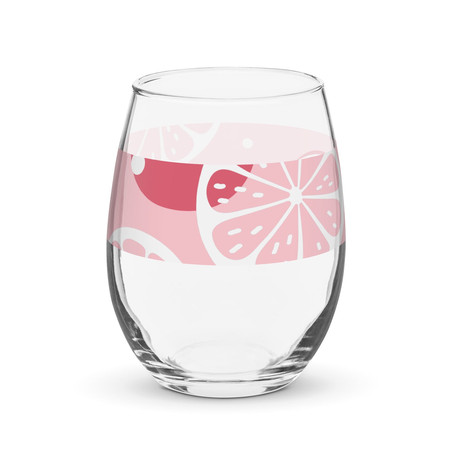 Stemless wine glass