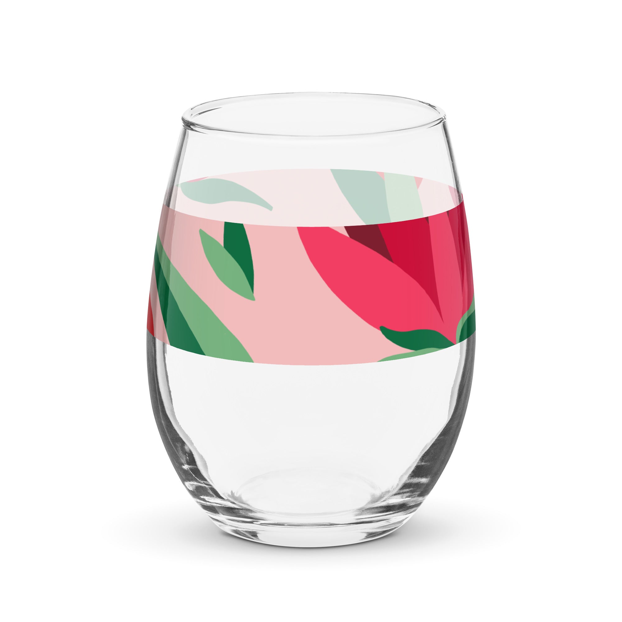 Stemless wine glass