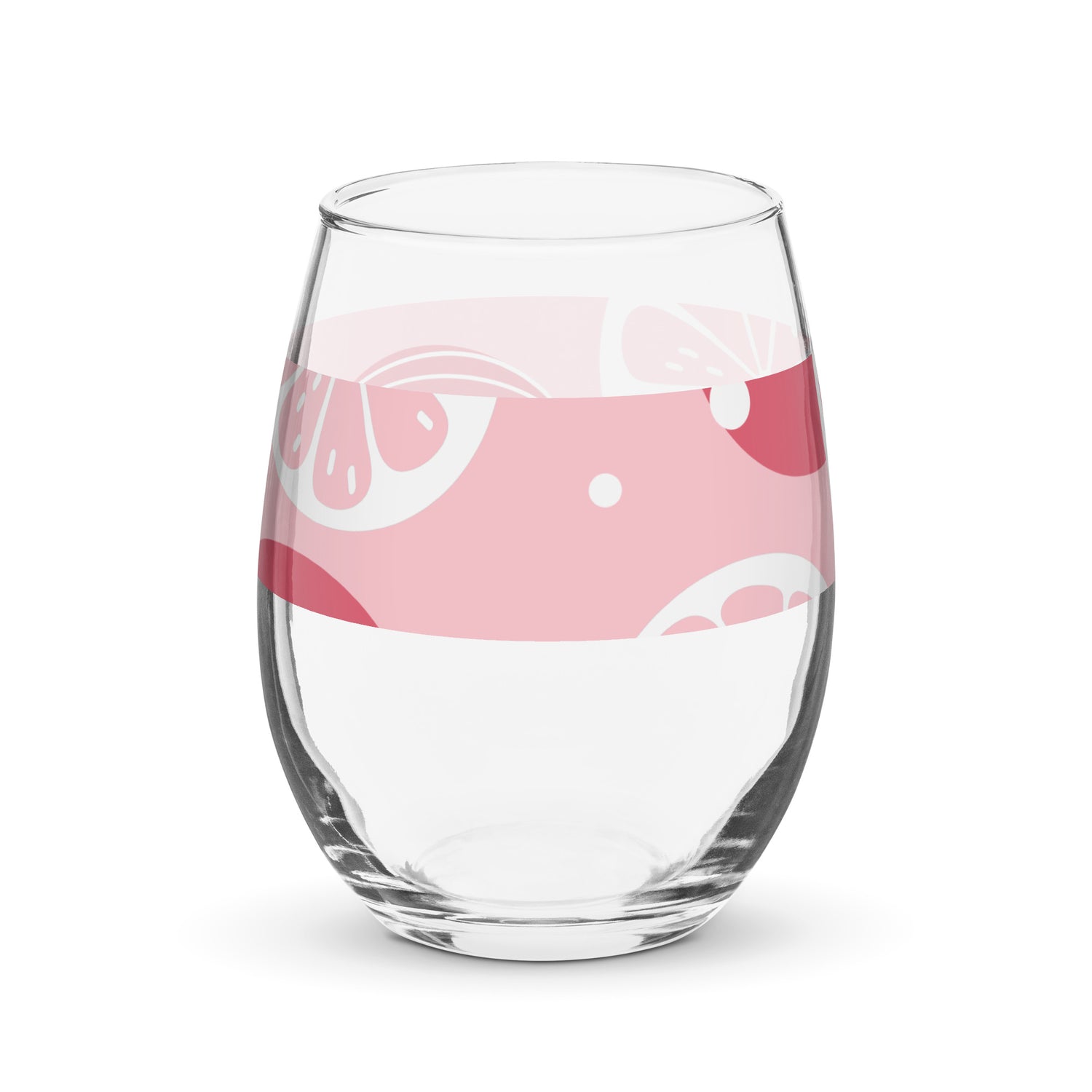 Stemless wine glass