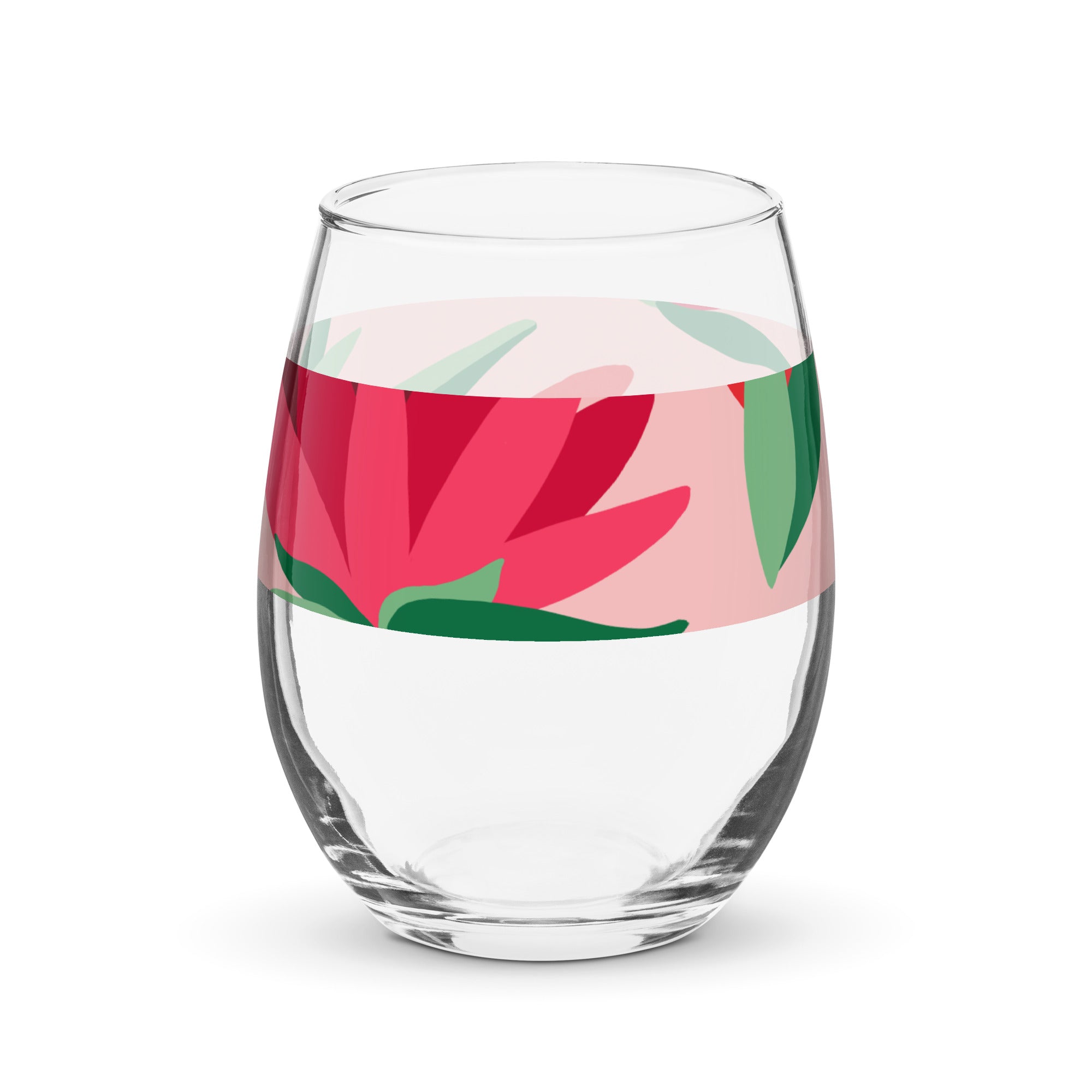 Stemless wine glass