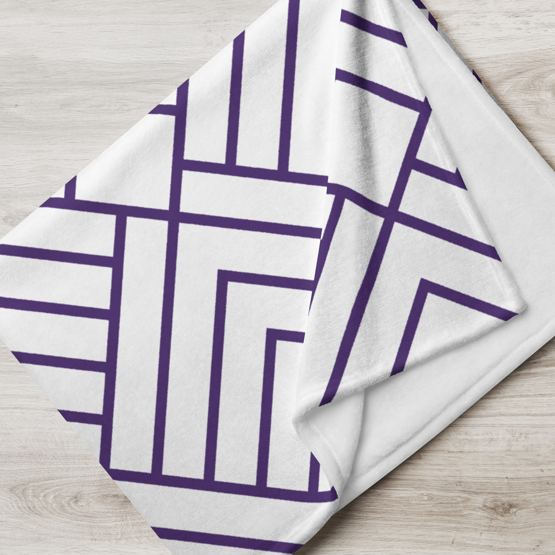Purple Stripes Throw Blanket