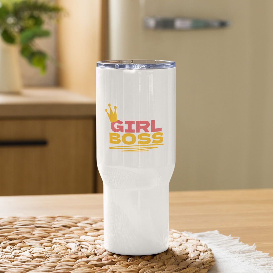 Girl Boss Travel Mug With an Handle