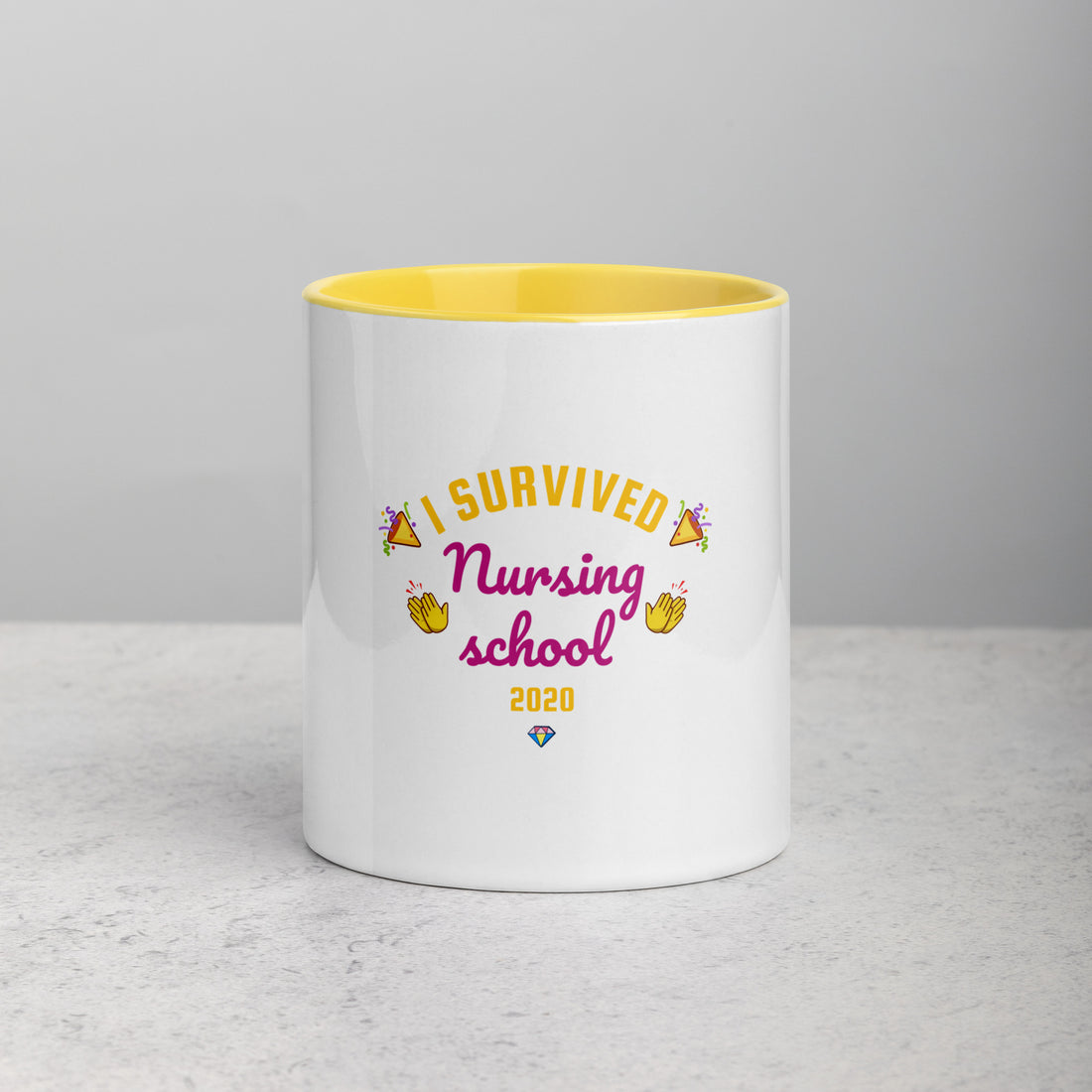 Nursing School Grad Mug with Colour Inside