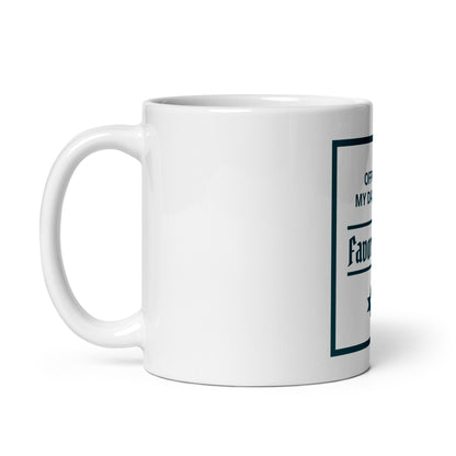 White glossy mug