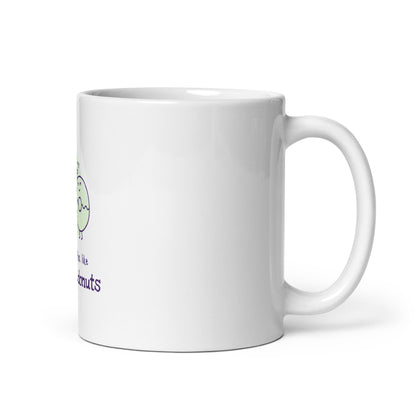 White glossy mug