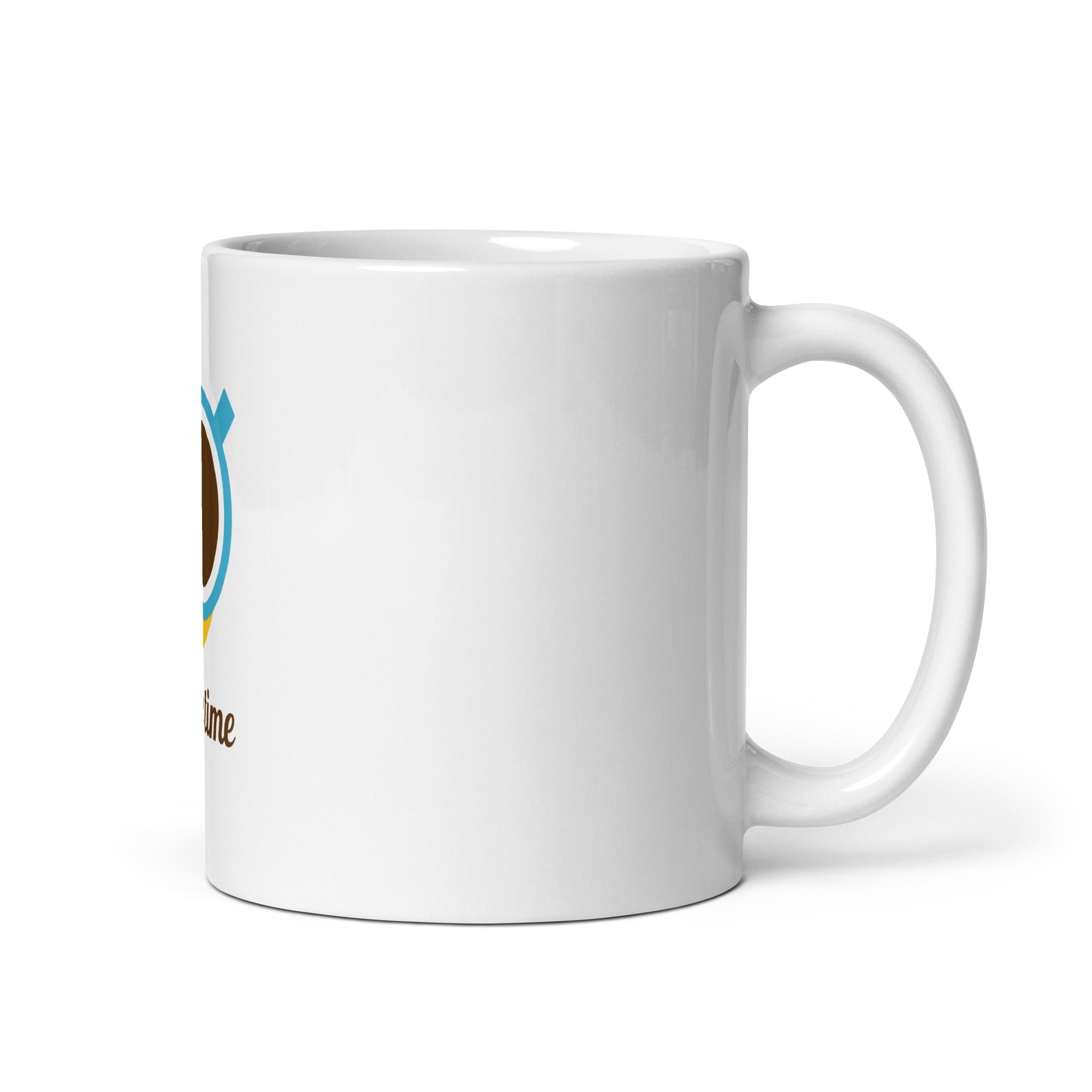 White glossy mug