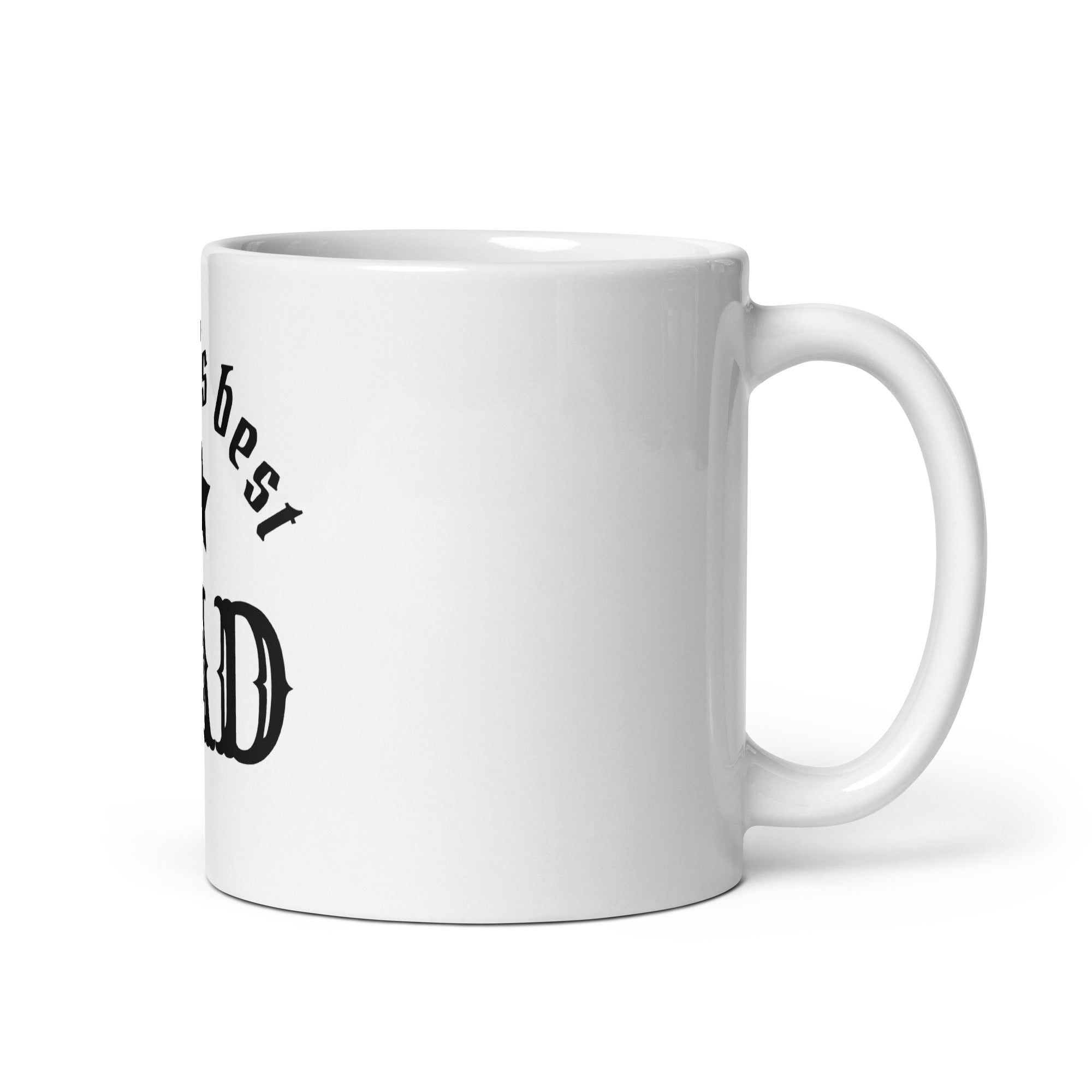 White glossy mug