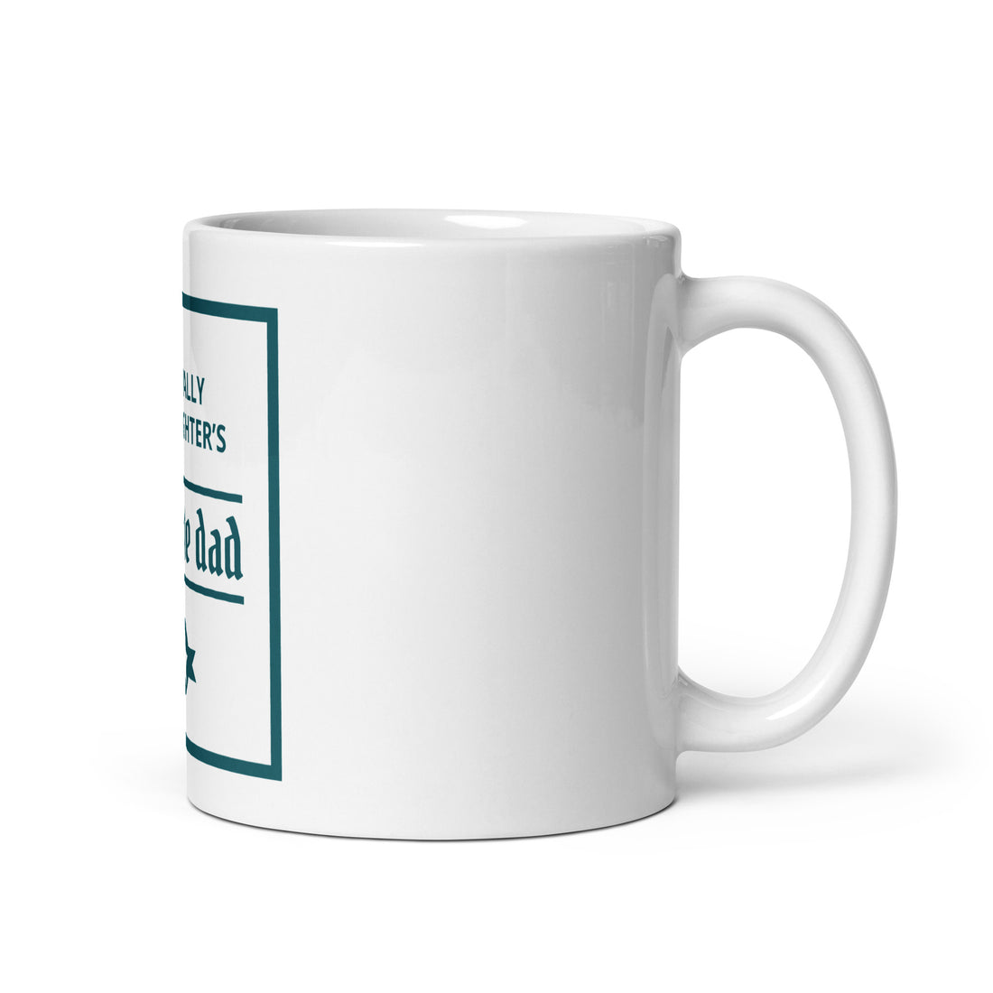 White glossy mug